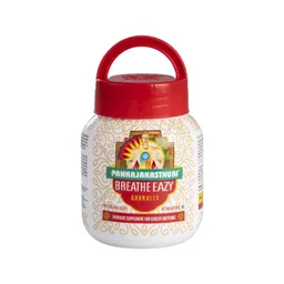 Pankajakasthuri Breathe Eazy Granules 100% Ayurvedic For Cough & Cold, Sinus, Breathing Disorders | Natural Immunity Booster | Unique Blend of 17 Ayurvedic Herbs - 200g image 1