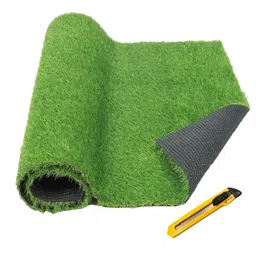 RED WIND 40 MM Artificial Green Grass Mat 5 Feet X 4 Feet for Home Decor_Balcony_Floor Carpet_Terrace_Decoration_Lawn and Garden with 1 Blade_1 X 2 Feet Size Grass Mat RWDGM25 image 1