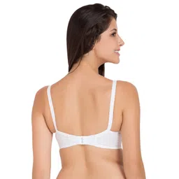 souminie Women's Cotton Non-Padded Non-Wired Everyday Bra Pack of 3 (White,42D) image 5