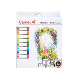 Camel Brush Pen 12 Shades, Bold - Assorted image 1