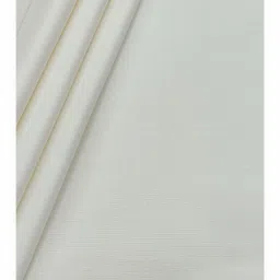 raymond Men's Off White 100% Egyptian Giza Cotton Shirting Fabric (Cut-1.70 MTR) image 2