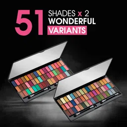 Colors Queen Ultra Pigmented 51 Colors Eyeshadow Palette with Brush | Long Wearing & Easily Blendable Eye Makeup Palette | Eyeshadow Palette with Matte, Shimmery & Metallic Finish (02) image 4