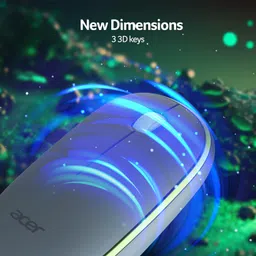 Acer Wireless Bubble Mouse (1600 DPI/2.4 GHz Wireless Frequency/Optical Sensor/USB Dongle) AMR100 | Color: Blue/Green image 5