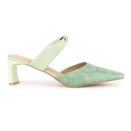 allen solly Women's Woman Textured Pointed Toe 2 inch Block Heels image 3