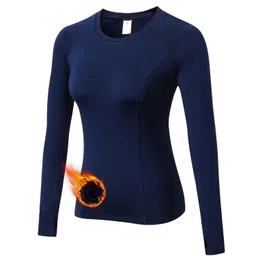 tesuwel Women Thermal Top Thumbholes Fleece Ski Base Layer UPF 50+ Long Sleeve Compression Shirts Running,Warm,Quick Dry image 1
