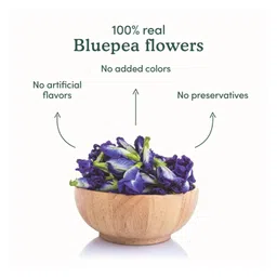 VY VedaYug Blue Butterfly Pea Flower Tea 100 Gram | Making ICE and Herbal Tea with ANTI-OXIDANT, Caffeine Free | Natural Colourant | Use with Green Tea - 100g image 5