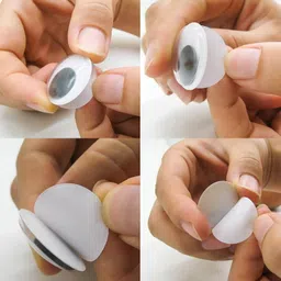 KRAFTMASTER ®7mm Funny Googly Eyes self Adhesive for handicrafts, 100 Pieces Wiggly Eyes, Googley Eyes Adhesive Large and Small, Wiggly Eyes self-Adhesive, googleyes Craft (100) image 2