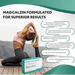 ALLDAY PHARMA Magcalzin Tablets | Multivitamins | Dietary (30 Tablets) with Mineral and Vitamins Help in Bone health, Muscle Health, Heart Health | for Men & Women image 3