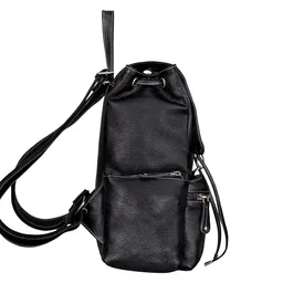 brand leather Genuine Leather Stylish Women's Backpack Use for College|School|Office|Travel image 3