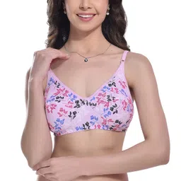 fims - fashion is my style Cotton Bra Non-Padded Non-Wired Bra Floral Print Bra for Women Combo Pack Girls Everyday Bra image 2