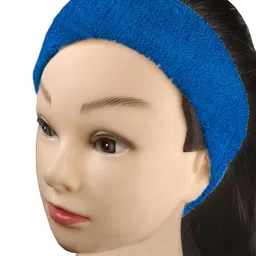 Utkarsh Non-Slip Blue Men's and Women's Athletic Running/Fitness/Yoga/Workout/Gym Head Band image 2