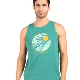 alan jones clothing Men's Cotton Sleeveless Regular Fit T-Shirt image 1