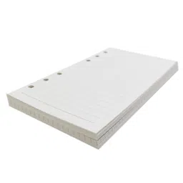 Zelten 1 Pack A6 80 Sheets/160 Pages 4 in 1 Lined Squared Dotted Blank Loose Leaf Punched Paper Refills Paper for 6 Hole Binder Personal Organizer Diary Notebook Refillable Planner image 4