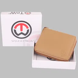 tnw Small Women's Wallet -PU Leather Multi Wallets | Credit Card Holder | Coin Purse Zipper -Small Secure Card Case/Gift Wallet for Women (Beige) image 5