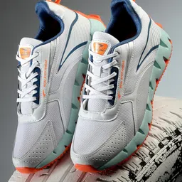 asian Men's ZIGZAG-02 Sport Running,Walking,Gym Shoes with Cushioning Material,Extra Jump Lightweight Shoes TPR Outsole with Memory Foam Insole Casual Shoes for Men's & Boy's image 3