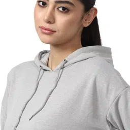 van heusen Women Cotton Blend Hooded Sweatshirt image 4