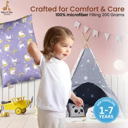 Baby of Mine Premium Baby Pillow for Kids – Super Soft Cotton Kids Cushion for 5 Years Old Kids, Adorable Animal & Cartoon Prints (Pillow 05) image 4