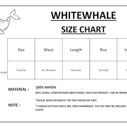 whitewhale Women's Harem Hippie Boho Yoga Palazzo Casual Pants image 3