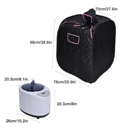 Home Sauna Kit, Adjustable Temperature Reduce Muscle Pain Portable Sauna Waterproof Oxford Cloth for Relaxation for One Person at Home(Pink) image 3