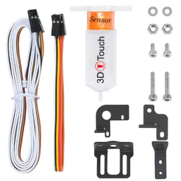 teqstone Upgraded 3D Touch V3.2 BL-Touch Replacement incl. 4 Brackets Compatible with Ender-3/3S/3Pro, Ender-5/5S/5Pro,CR-10 and Geeetech 3D Printers Auto Bed Leveling Sensor Kit, +/- 0.005mm Accuracy image 1