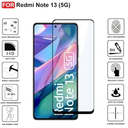 CEDO Tempered Glass for Redmi Note 13 (5G) | Screen Protector Full HD Quality Tempered Glass Anti-Scratch Edge to Edge Coverage with Easy Installation Kit (Black) image 3