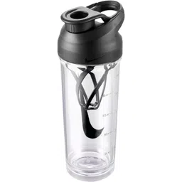 NIKE TR HYPERCHARGE Shaker Bottle 24 OZ CT1556-958 Clear/Black/Black/Black image 1