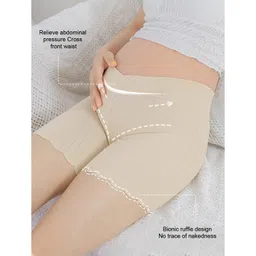 syga Maternity Safety Pants for Pregnant Women Pure Cotton Safety Pants Anti-Exposure, Pregnancy Belly Support, Outer Wear Shorts image 4