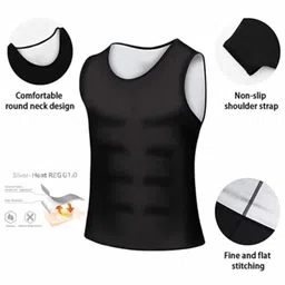 CLUB BOLLYWOOD® CBOLLY - Mens Waist Trainer Vest Sauna Sweat Body Shaper Tank Top Slimming Gym XL| Shapewear| Shapewear| Shapewear| Shapewear|1 Piece Sauna Vest image 2