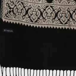 pashmoda Women Kashmiri Aari Embroidery Stole (Size: 71X203 CM) image 3