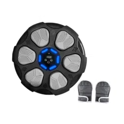 ATORSE Music Boxing Machine Electronic Boxing Wall Target for Karate Fitness Indoor GrayBlack Has Gloves image 1