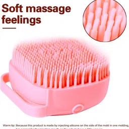 generic Heda Silicone Body Scrubber with Built-in Soap Dispenser — Soft Exfoliating Brush for Babies, Kids, Adults, and Pets image 5