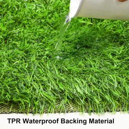 h b msala (device) HBM Artificial Grass Rug - Low Maintenance, Rubber Back Faux Turf for Backyard, Playground, Patio, Dog Training, Synthetic Lawn and Indoor/Outdoor Spaces (25 MM) (6.5 x 5 Feet, Green) image 2