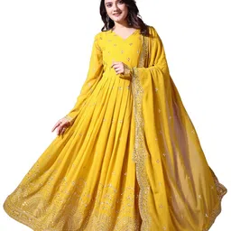 wedani Georgette Embroidered Anarkali Gown For Women image 1