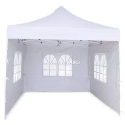 invezo impression Invezo Gazebo Canopy Tent 10 x 10 feet for Outdoor with 3 European Side Covers (White, Premium 28kgs) Waterproof, 2 mins Installation image 1