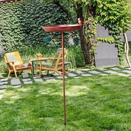 ATORSE™ Garden Bird Bath Birdbath with 5 Prongs Base Stake for Outside Backyard Lawn|Home & Garden | Yard, Garden & Outdoor Living | Bird & Wildlife Accessories | Birdbaths image 4