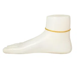 memoir Brass Goldplated Stylish Payal Pajeb Traditional Anklets Ethnic Jewellery women Fashion (AKRM6637) image 5