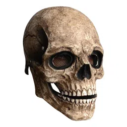 atorse Skull Mask Movable Mouth Full Face Scary for Adult Masquerade Outdoor Slightly Yellow|Clothing, Shoes & Accessories|Costumes, Reenactment, Theater|Accessories|Masks & Eye Masks image 2
