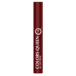 Colors Queen All Day Wear Liquid Lipstick - Deep Maroon, 12g | Highly Pigmented, Long Lasting Matte Lipstick | Smooth One Swipe Application, Lightweight & Non Transfer Liquid Lipstick for Women image 2
