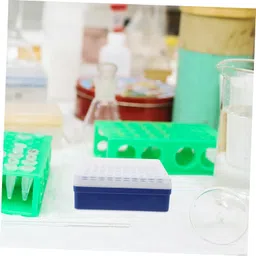 BUGUUYO Test Tube Holder Rack 100 Hole Plastic Test Tube Vial Rack for Laboratory image 3