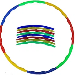 SPOCCO Hula Hoops, 27.5 Inch Weighted Hoola Hoops for Exercise, Lose Weight, Fat Burning, Indoor/Outdoor Hula Rings, Suitable for Beginners, Adults and Kids A 35 (Multicolour) image 2