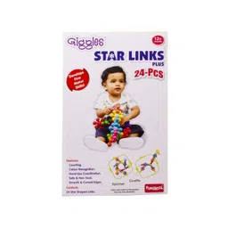 Giggles Funskool Star Link Plus, Educational & Creative Construction Toy Blocks for Kids, Encourages Learning & Development, Fun Activity for Preschoolers, Gift Set for Kid, Age 12+ Months image 2
