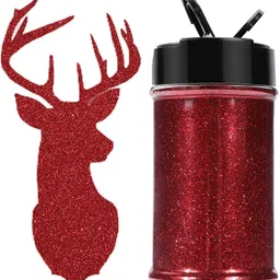 alvika - the gift shop Alvika - 100 Gram Red Sparkle Glitter Powder image 1