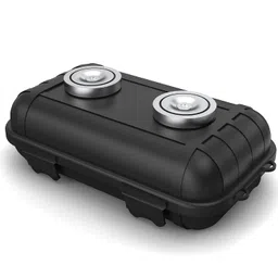 tamidn Magnetic Key Box, Magnetic Key Holder Under Car, Hide a Key Magnetic Car Waterproof Key Holder Key Hider Key Case for Outside Travel, Magnetic Hide a Key Box for Cars, SUV, Truck - Black, 1 Pack image 1