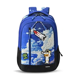 gear Astro Cab 4 Compartment Backpack 17"/30L Medium Water Resistant School Bag/Casual Backpack/Daypack/Kids Bag for Boys/Girls (Blue-Black) image 1