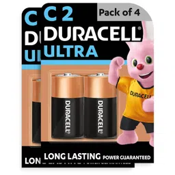 Duracell Ultra Alkaline C Batteries, Pack of 4 image 1