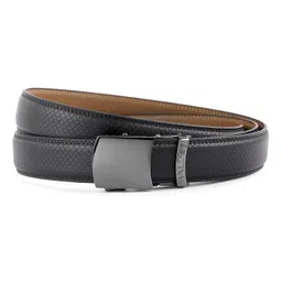 halden THEO Belts For Men (Free Size Fits Up to 44 Inch Waist) Ratchet Straps, Unique Magnetic Auto-lock Buckle Formal Belts For Men image 1