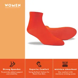 supersox Women's Ankle Length Pack of 5 NEON Polyester Socks image 3