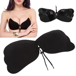 jaerb Invisible Silicone Bra, Easy to Wear Adhesive Bra Backless Strapless Push Up for Women Wedding (A Cup) image 2