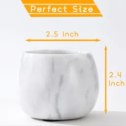 cm chic monday Marble Match Holder, White & Grey, Modern Home Decor, Matches Not Included image 2