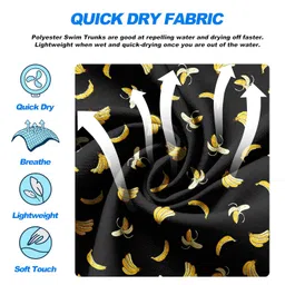 ft fenteng Mens Swim Trunks Quick Dry Board Shorts with Mesh Lining, Breathable Surf Beach Shorts Swimwear Bathing Suits image 5